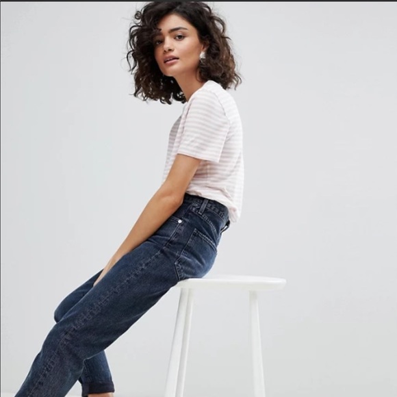 Cotton striped tee - pink & white - Picture 4 of 5